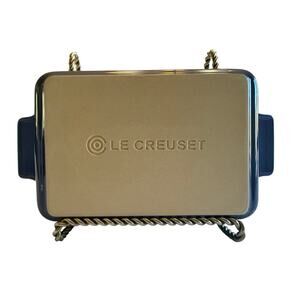 Le Creuset Stoneware Small Blue Rectangular Dish includes one 7.5” dish (1.1qt.)